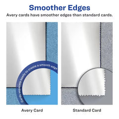 Avery&reg; Postcards, 4-1/4 x 5-1/2", Glossy White, 100 Blank Postcards for Laser and  Inkjet Printers (8383)
