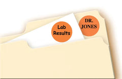Avery&reg; Removable Color-Coding Labels, Removable Adhesive, Orange, 3/4" Diameter, 1,008 Labels (5465)